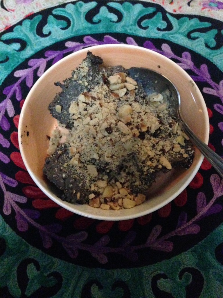 black tahini coconut icecream