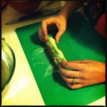 Now keep rolling all the way until it's completed rolled