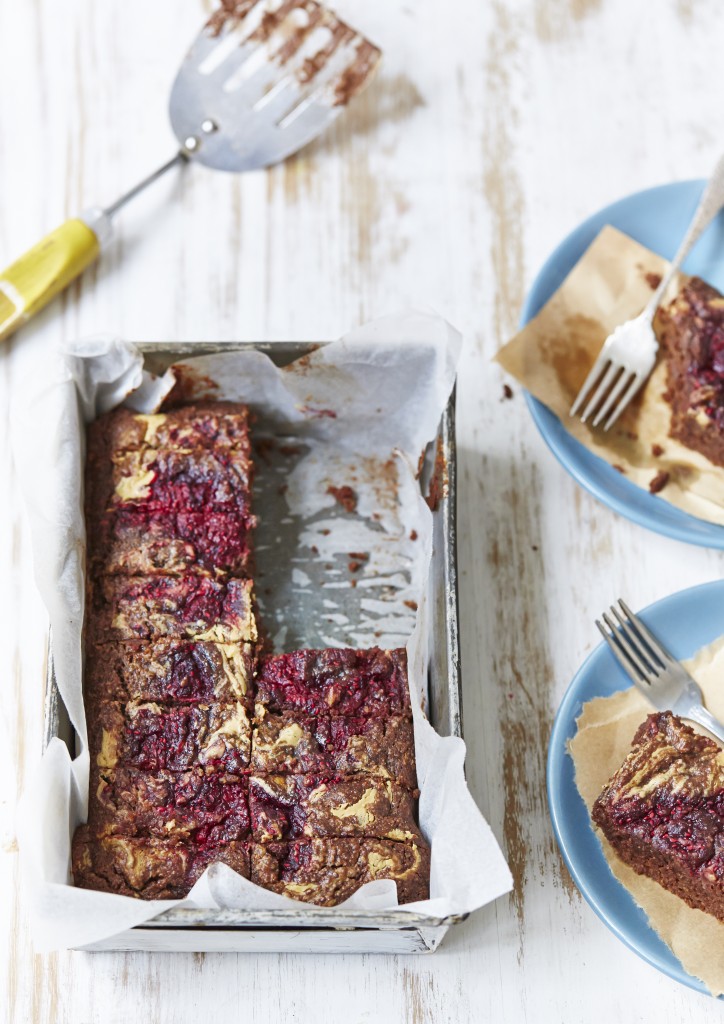 Molten Peanut Butter 'n' Jelly Brownies