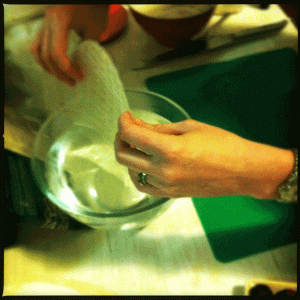Preparing the rice paper